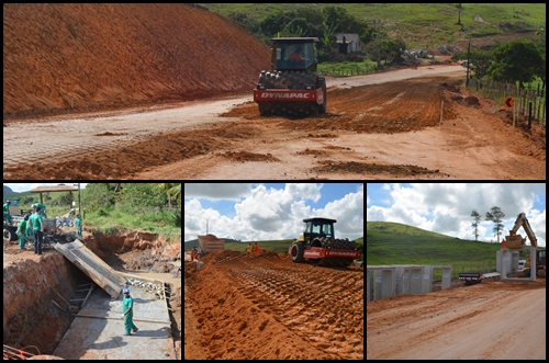 Está em andamento a construção do Asfalto de Ecoporanga à Ponto Belo.