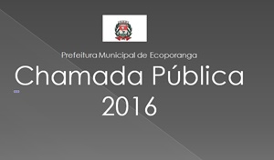 CHAMADA PÚBLICA 2016 - FISIOTERAPEUTA