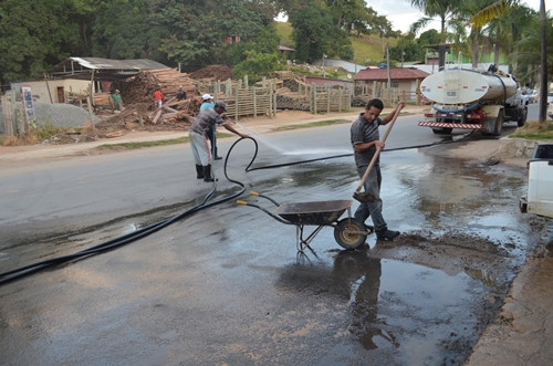 A Prefeitura de Ecoporanga zela pela limpeza da cidade.