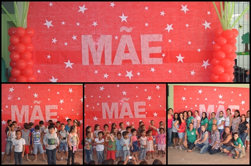 A Escola José Francisco de Oliveira realiza comemoração do Dia das Mães.